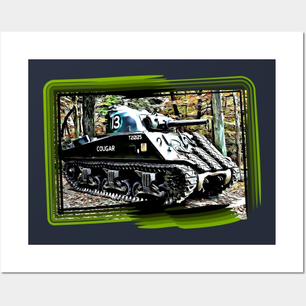 M4 Sherman Tank Wall Art by Arie